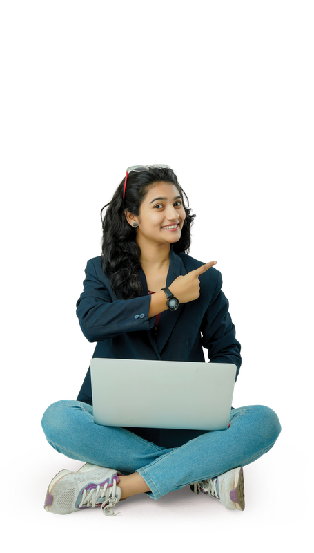Woman with laptop - AI Education
